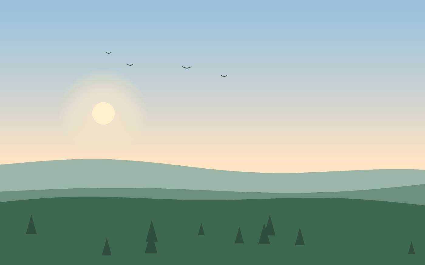 Landschapsillustratie