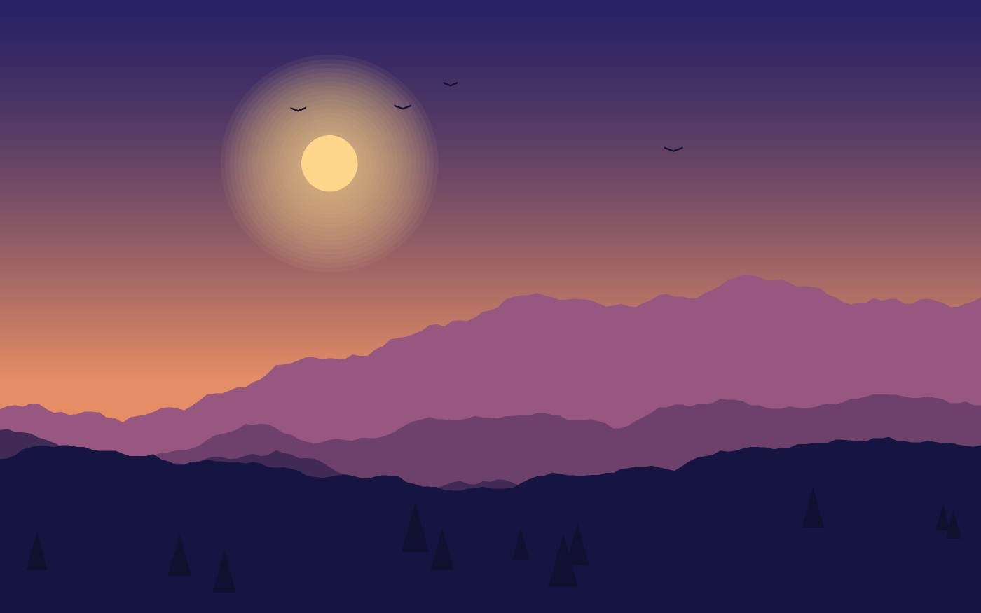 Landschapsillustratie