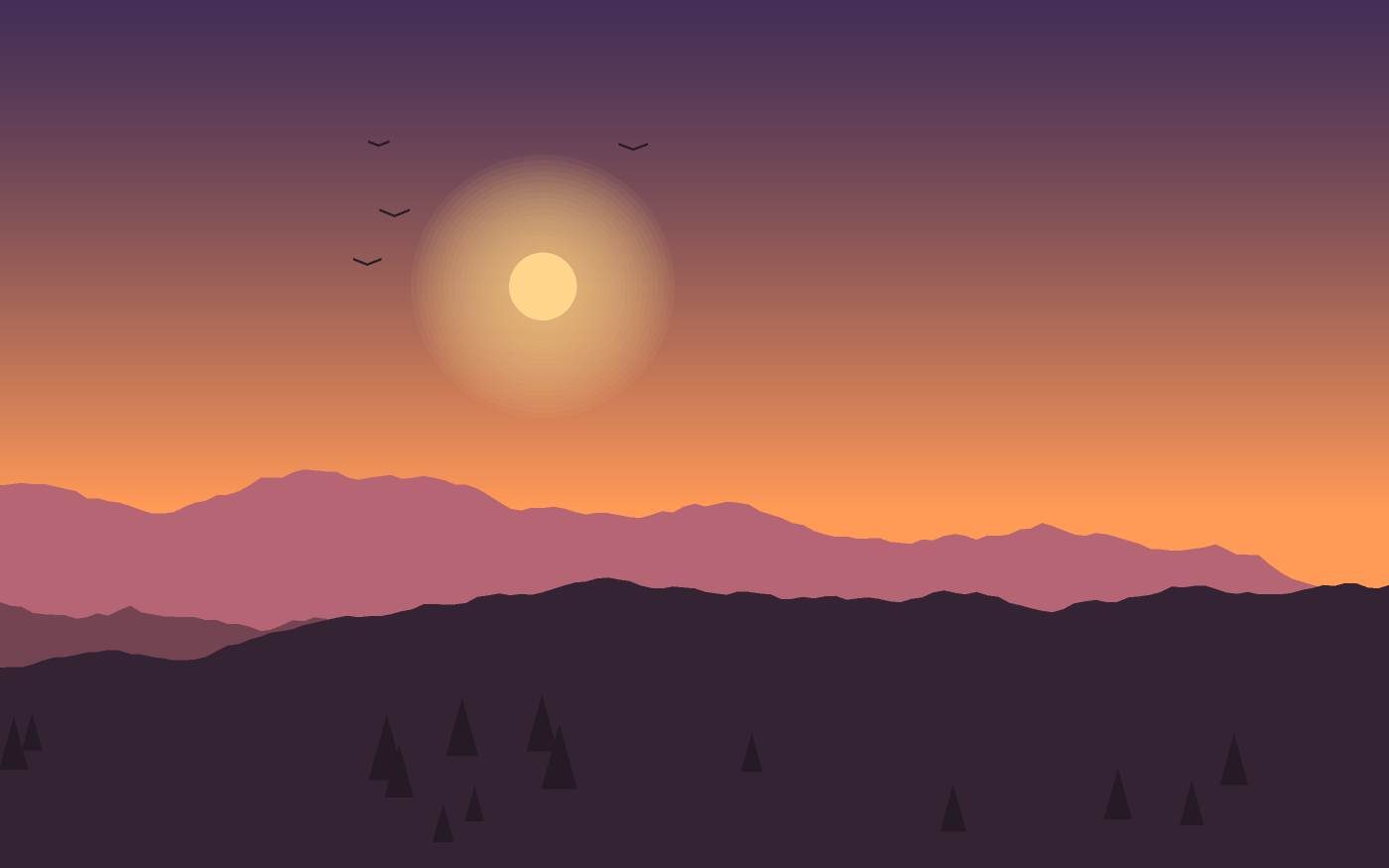 Landschaftsillustration