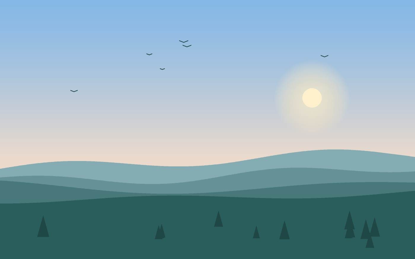 Ilustrace krajiny