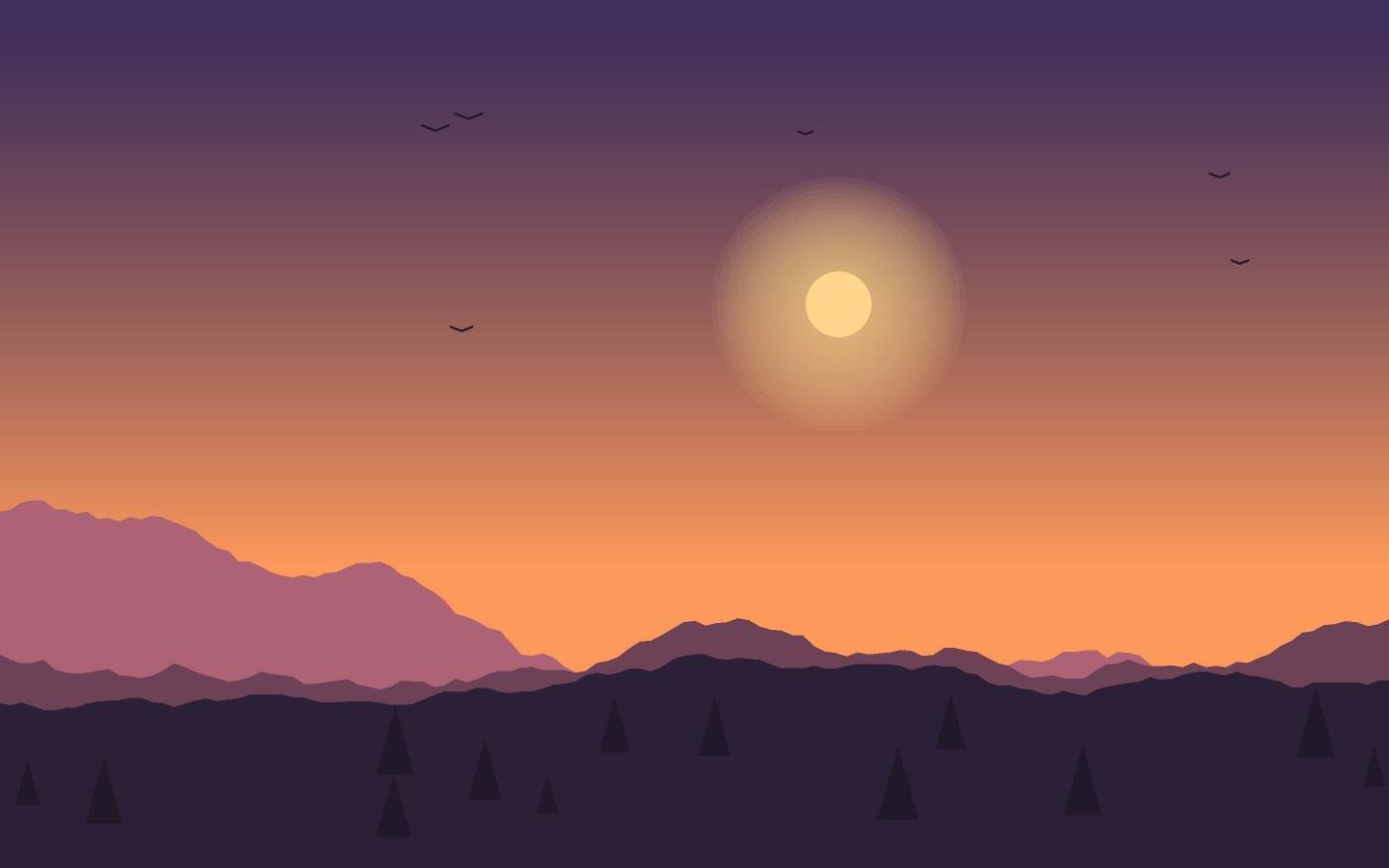 Landschaftsillustration
