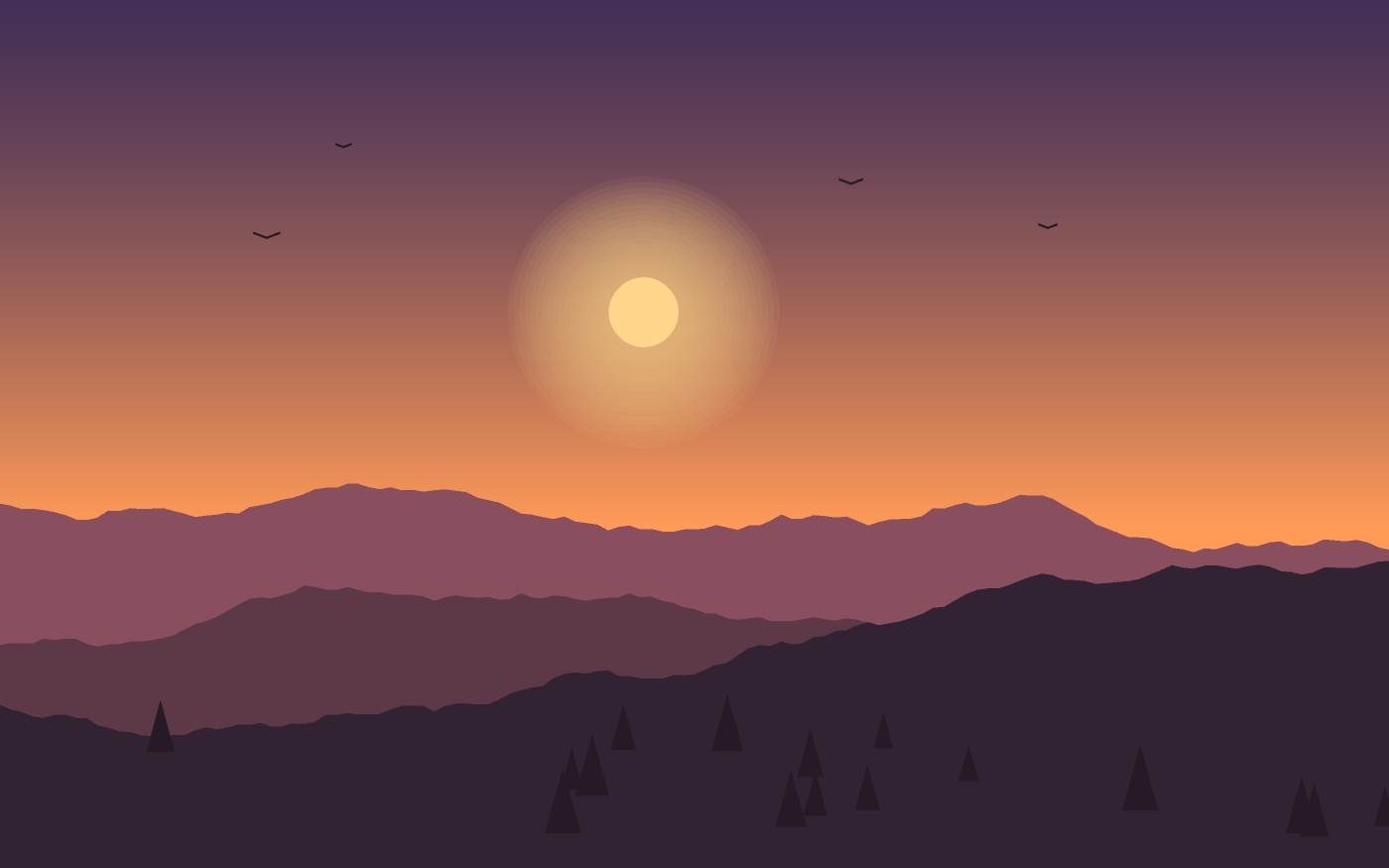 Ilustración de un paisaje