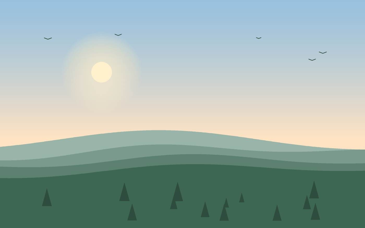 Ilustración de un paisaje
