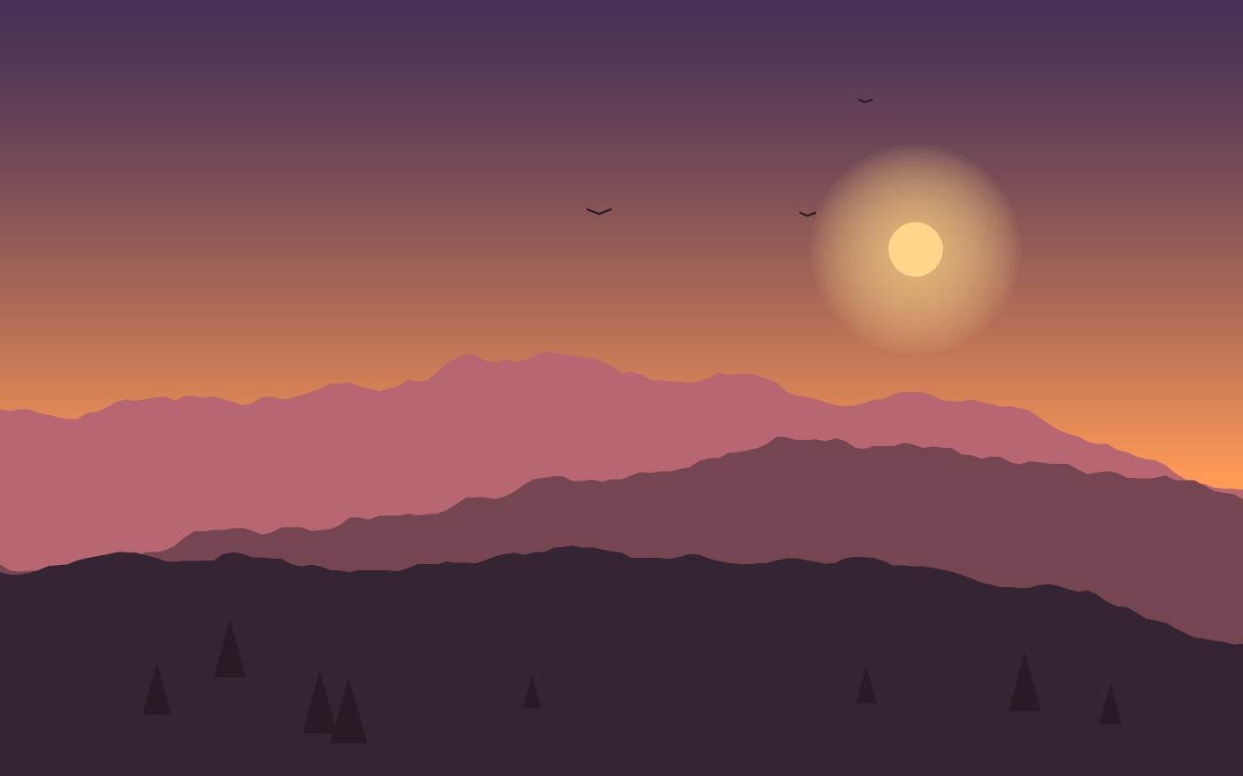 Ilustración de un paisaje