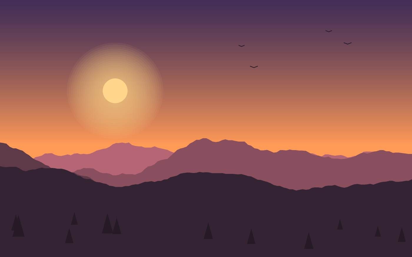 Landschapsillustratie