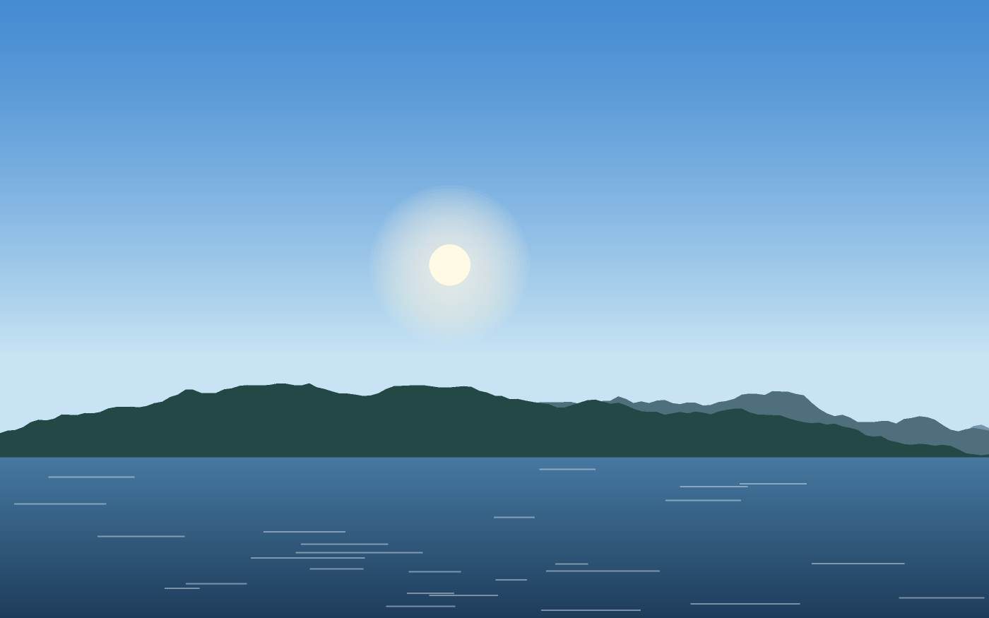 Ilustração de uma paisagem
