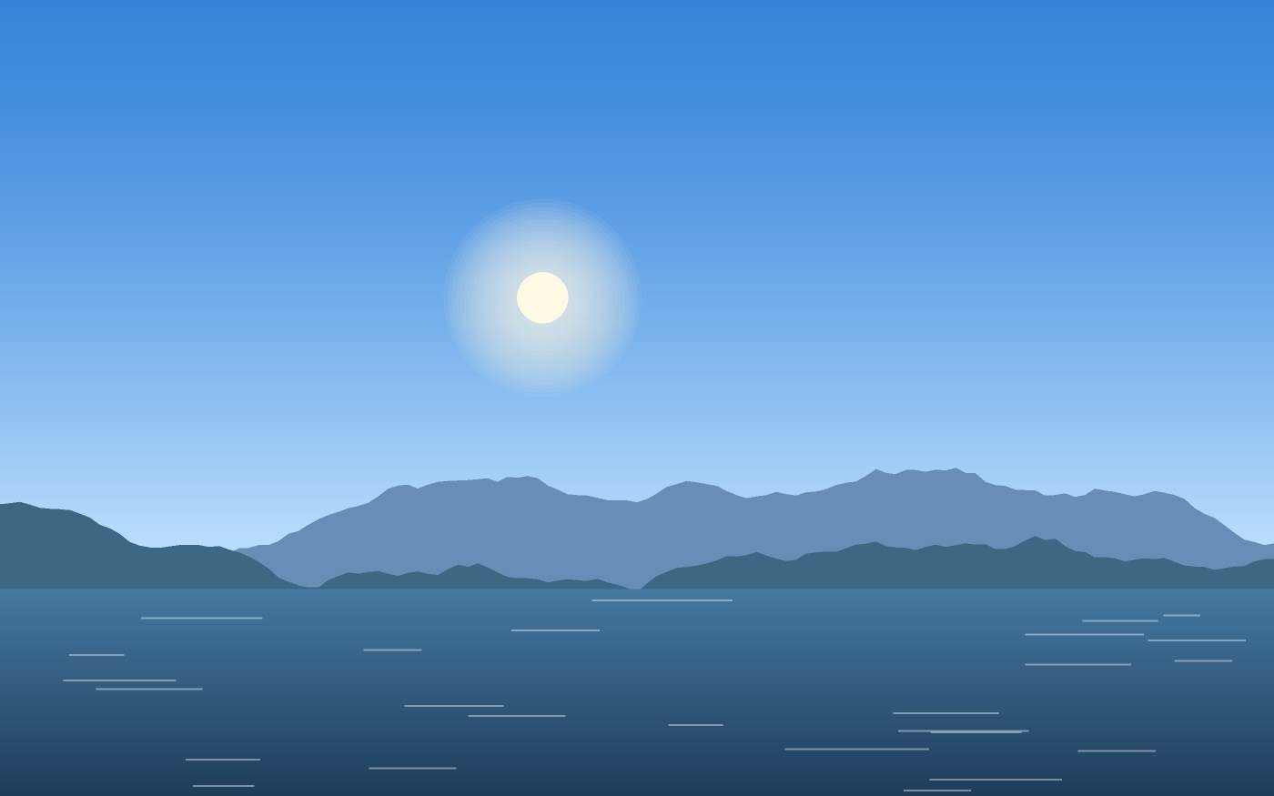 Ilustração de uma paisagem